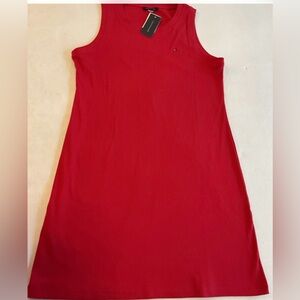 Tommy Hilfiger Ribbed MIDI Tank  Dress New Size Large 
Logo
